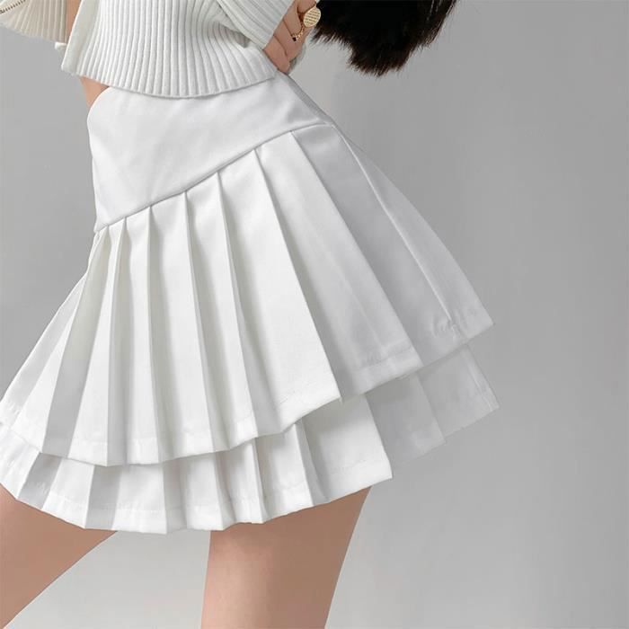 Jupe Courte Plissée Piano Noir Et Blanc - Style Y2K, Ourlet évasé - Pour Femme, Sortie, Concert, Tendance