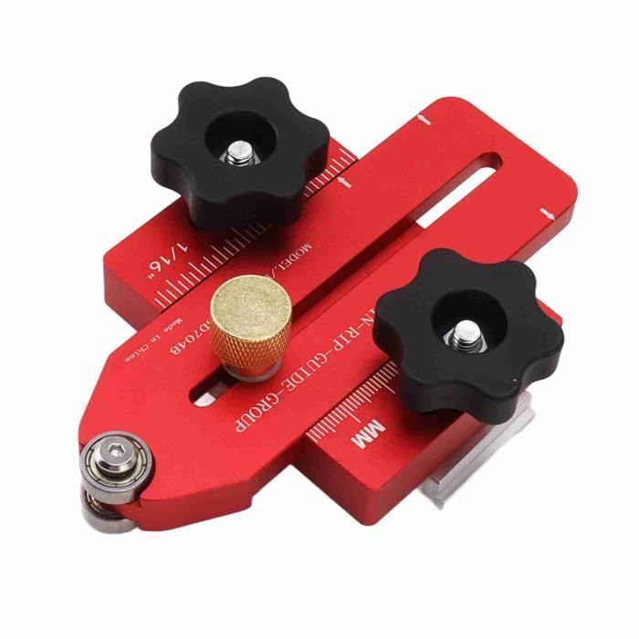 VEVOR Jauge à Onglets Précision Aluminium 19x9,5mm avec Grille 18
