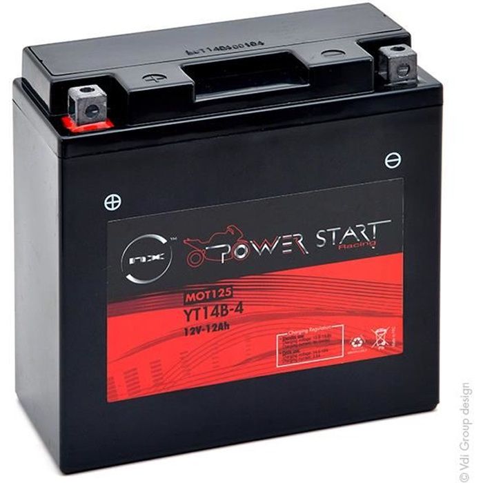 NX - Batterie moto YT14B-4 12V 12Ah - Batterie(s)