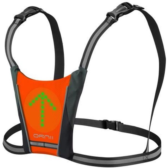Gilet Signalétique LED Ornii – Cyclisme, Trottinette, Monocycle, Joggeur, Neuf