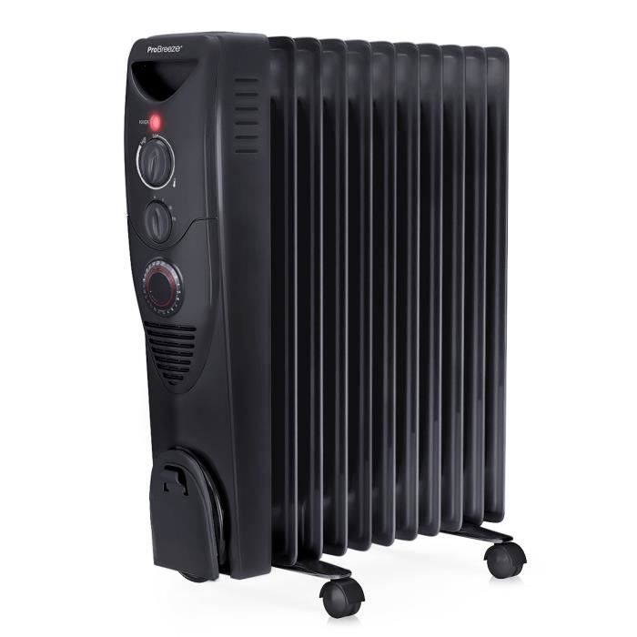 4. Pro Breeze Radiateur à bain d'huile 2500W