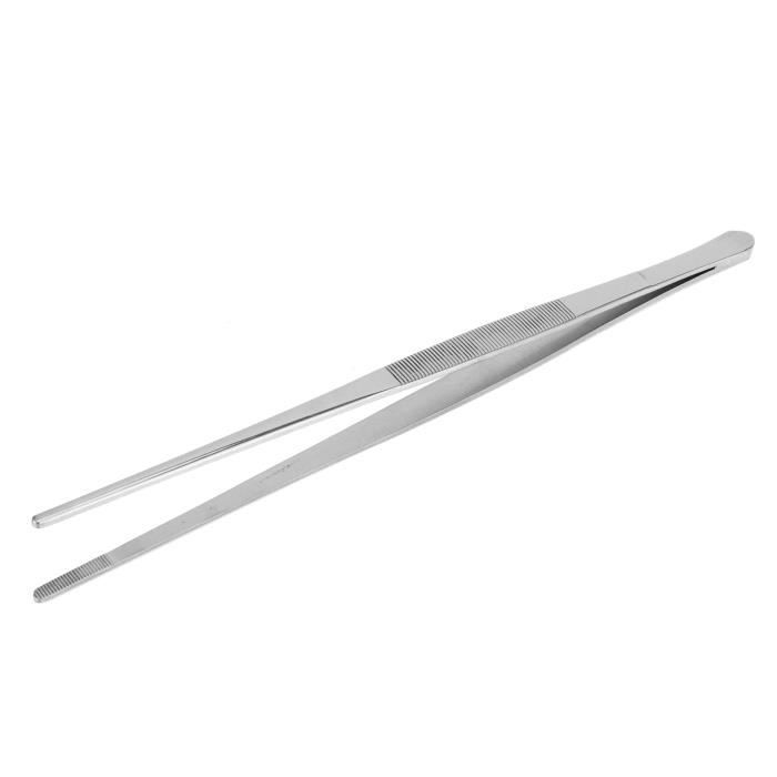 Pince Barbecue 45cm Acier Inox - Qualité Pro - Poignées Anti-Chaleur - Pour Cuisson Extérieur