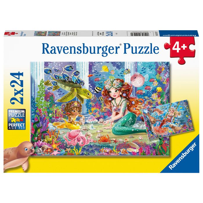 Puzzles 2x24 pièces : Les sirènes envoûtantes Ravensburger France - vue 5
