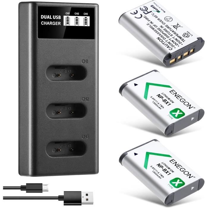 Newmowa Slimme LCD-display dubbele USB-oplader voor Sony NP-BX1/M8,NP-BY1 en Sony Cyber-shot DSC-RX100, DSC-RX100 II, DSC-RX100M II, DSC-RX100 III, DSC-RX100 IV, DSC-RX100 V, DSC-RX100 VII, HDR-CX405 Newmowa Slimme LCD-display dubbele USB-oplader voor Sony NP-BX1/M8,NP-BY1 en Sony Cyber-shot DSC-RX100, DSC-RX100 II, DSC-RX100M II, DSC-RX100 III, DSC-RX100 IV, DSC-RX100 V, DSC-RX100 VII, HDR-CX405