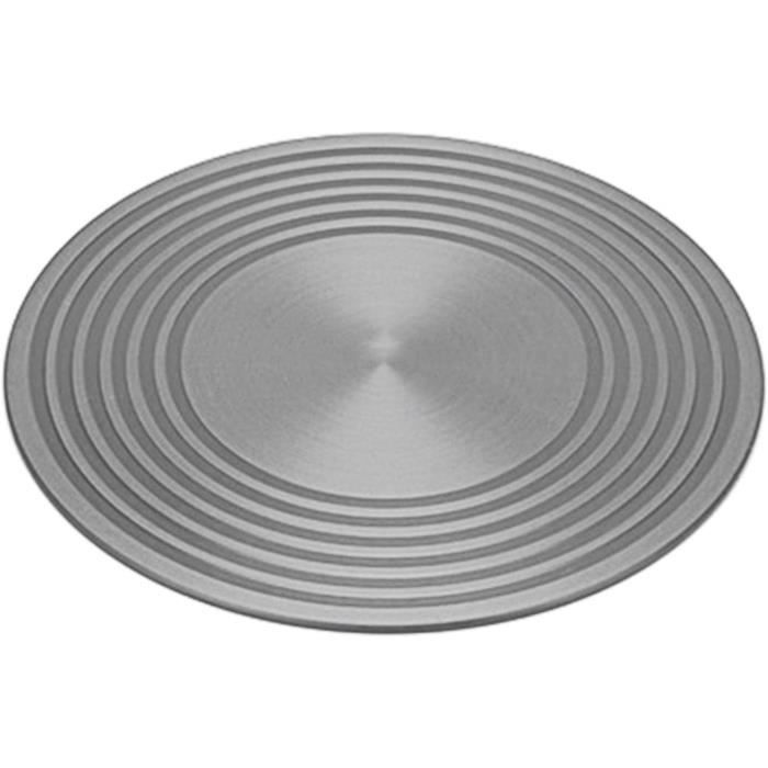Plaque de diffuseur, diffuseur chaleur gaz plaque conductrice de chaleur, disque convertisseur de table cuisson à induction en acier inoxydable pour cuisinière à gaz table de cuisson en verre (13.8CM