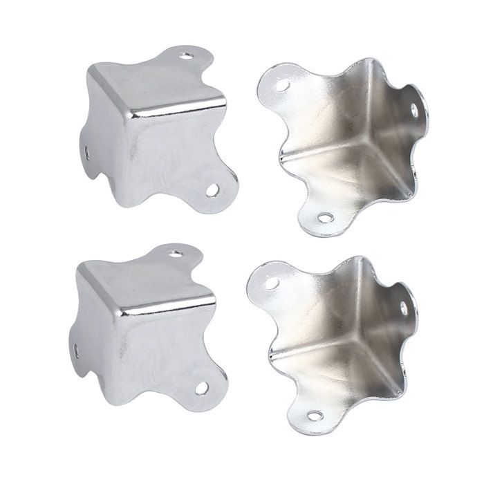 Sourcing Map Coin De Protection Boîte Métal Vintage 20x20x20mm 4 Pièces - Protecteur Angle Bronze