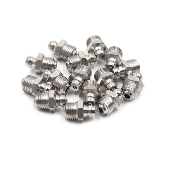 Graisseur Droit En Laiton M6x1mm - Lot De 5 Pièces - Pour Lubrification Moteur, Mécanique, Agricole