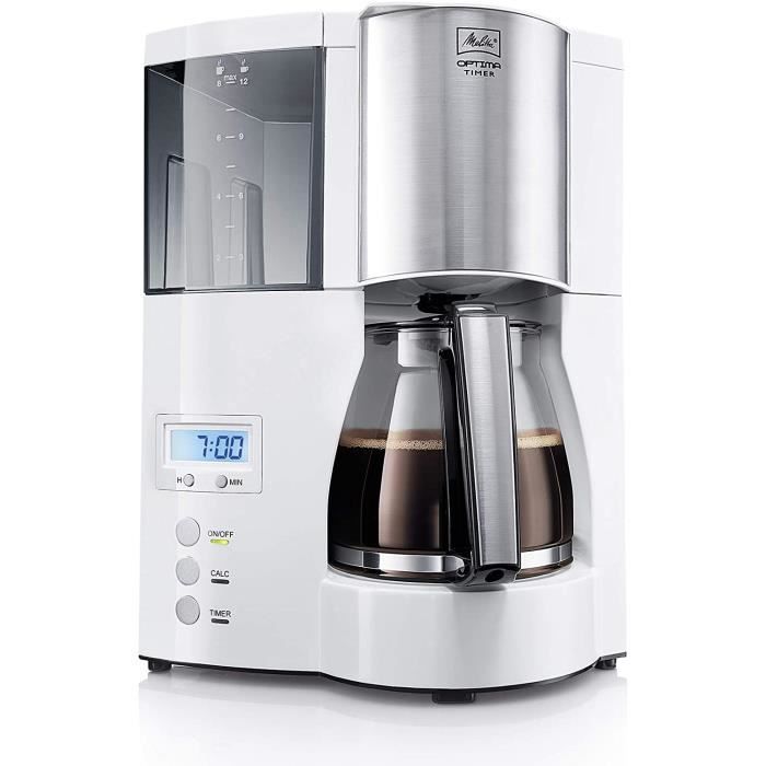 Cafetière Filtre Melitta Enjoy 1017-02 - Verseuse Verre 10 Tasses Sélecteur Arôme