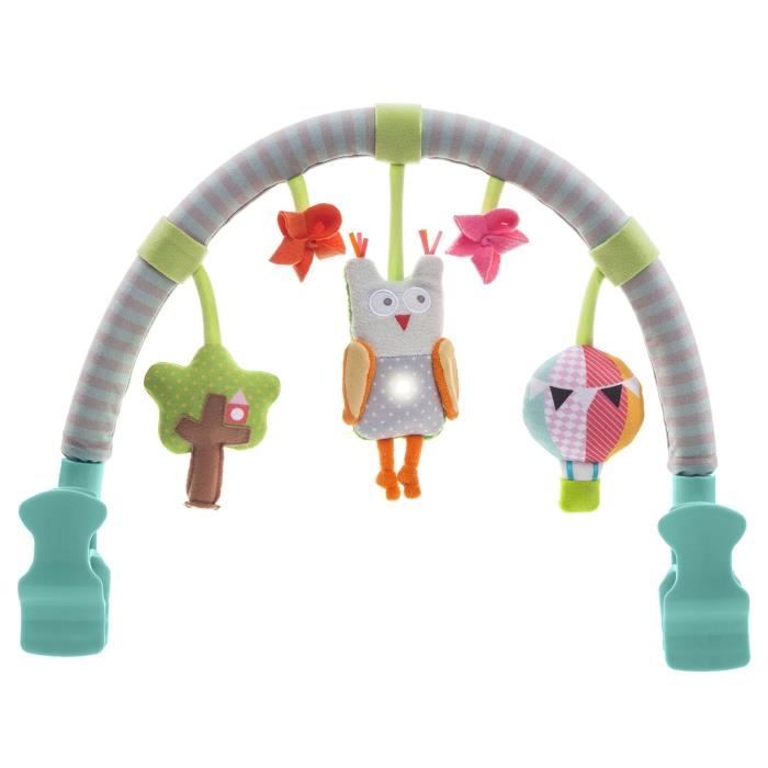 BADABULLE Arche d'éveil bébé universelle, 3 jouets sensoriels, facile à  positionner avec clips rotatifs à 360° - Cdiscount Puériculture & Eveil bébé