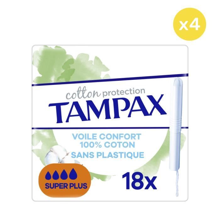 4x18 Tampons Tampax Super plus Avec Applicateur Cdiscount Au quotidien