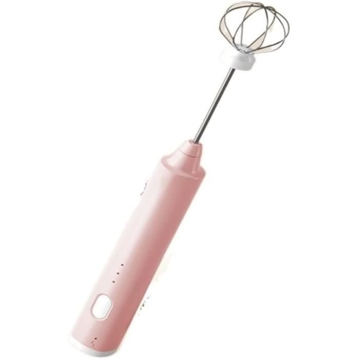 Fouet électrique Rechargeable Pour Matcha, Café, Lait - Mixeur Portable 10 Secondes, Idéal Pâte, Crème, Boissons Mousseuses - 10