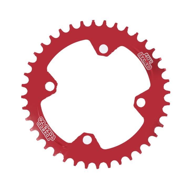 Plateau Narrow Wide Rouge Pour Vélo De Route - BCD 130, 7.55 Pouces, Alliage Aluminium CNC, Amélioration De La Performance