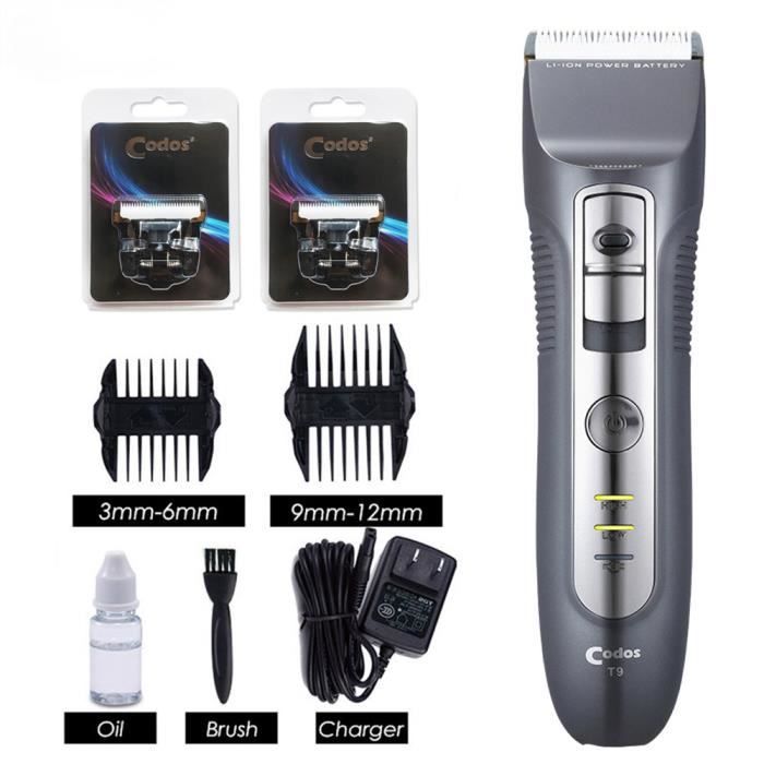 Tondeuse Cheveux Pro Rechargeable Kemei KM-658 - 3 Têtes, Tondeuse De Précision - Neuf