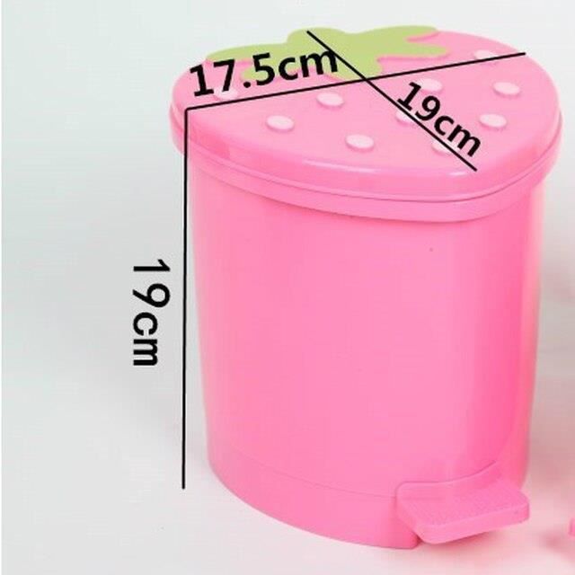 AMOYER 5PC Sacs Poubelle Colorés Haute Qualité - Mini Poubelle Bureau Et Cuisine