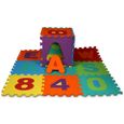 172 Pièces Puzzle Tapis en Mousse Bébé Dalles EVA 7.14 m2 Alphabet et Chiffres Antidérapant Chambre d'Enfant-1