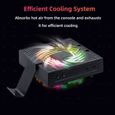 Aolion Ventilateur de refroidissement par induction à contrôle intelligent de la température avec lumières RVB pour Xbox Series X-1