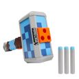 Nerf Minecraft - HASBRO - Marteau lance-fléchettes Stormlander - Capacité 3 fléchettes-1