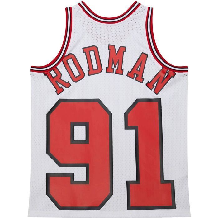 Maillot NBA Swingman Chicago Bulls 1997 - Dennis Rodman - Mitchell & Ness Blanc