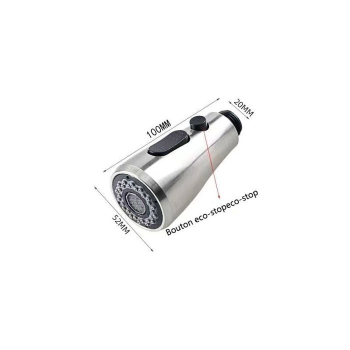 Douchette Robinet Rétractable Mitigeur Évier Cuisine 2 Jets - Universelle G1/2
