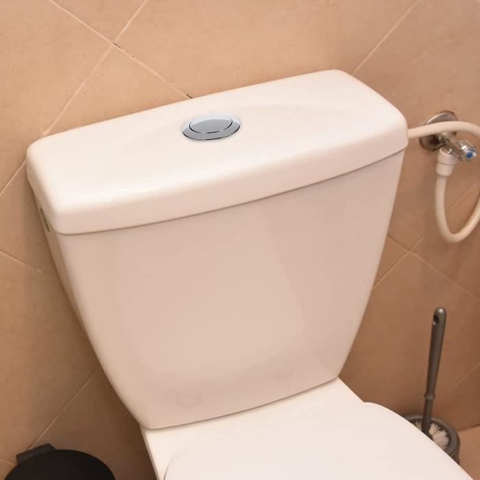 Acheter PDTO réservoir de toilette double bouton de chasse d'eau bouton  poussoir de remplacement couvercles de réservoir de toilette pièces