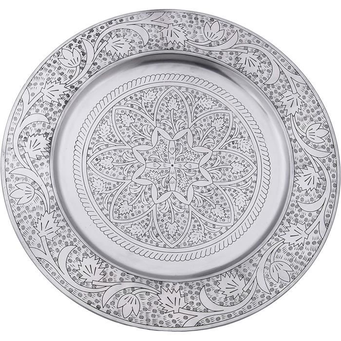 Table Basse Orientale Pliante Sule Cuivre - 40 Cm - Design Marocain, Démontable