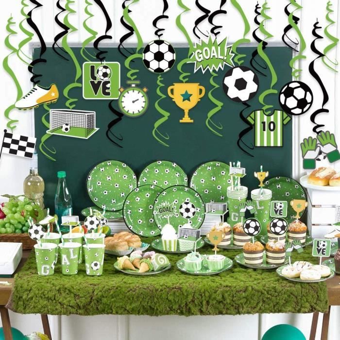 Decoration anniversaire foot sur Vegaooparty - Large choix de vaisselle et  d'accessoires
