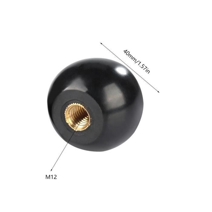 Poignées Levier De Serrage M6 X 40 Mm - Réglage Rapide 360° - Pour Tours Et Machines - 2 Pièces Noir Alliage Zinc