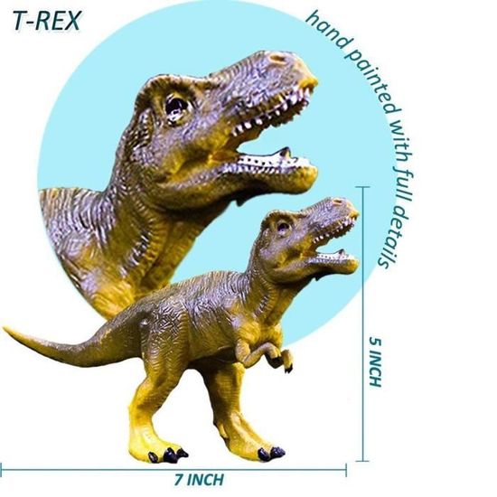 Jouets Réalistes de Dinosaure - Paquet de 6 Dinosaures en Plastique de  Grande Taille de 7 po pour Enfants - Cdiscount Jeux - Jouets