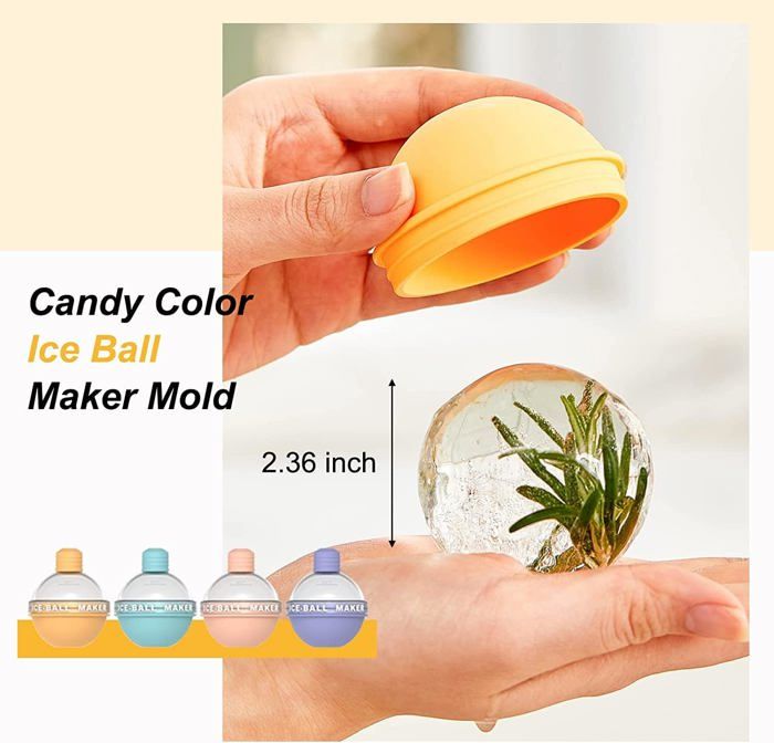 2 Moules à Glaçons Silicone Avec Couvercles - 24 Cases Chacun, Sans BPA - Pour Cocktails, Jus, Congélateur