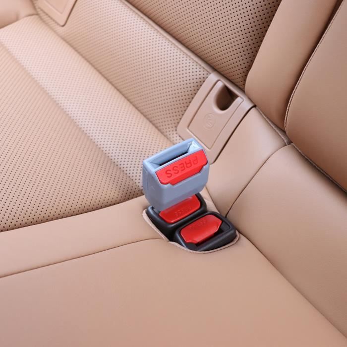 Lot de 2 Clip bloque ceinture de sécurité-Rallonge de ceinture de sécurité-Pour  voiture-Normal-Noir - Cdiscount Animalerie