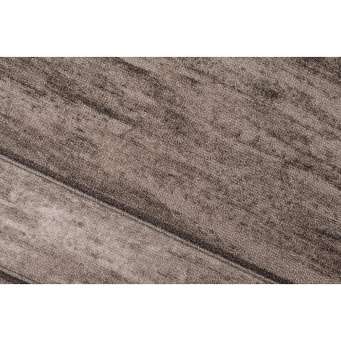 TAPISO Antidérapant Tapis Couloir Passage Descente De Lit Rouge Beige Moucheté Fin 100x150 Cm - Maison