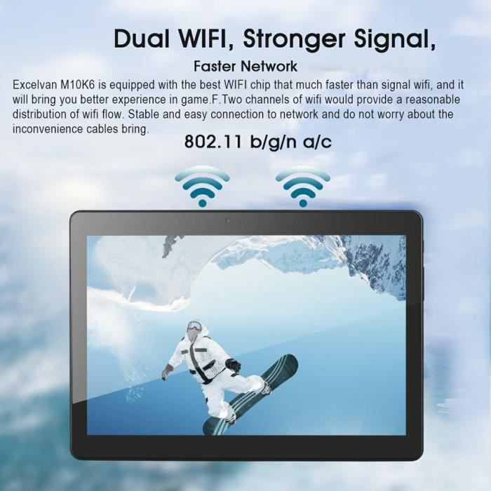 Tablette Tactile Excelvan M10K6 10.1Pouces 1280*8002