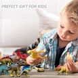Jouets Réalistes de Dinosaure - Paquet de 6 "Dinosaures en Plastique de Grande Taille de 7 po pour Enfants -3