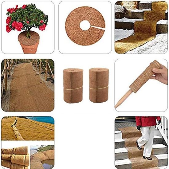 Rouleau Coco Liner 300 X 40 Cm – Doublure Naturelle Fibre De Coco Pour Paniers, Pots, Reptiles
