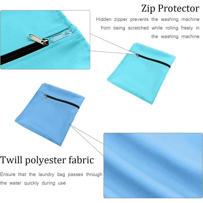 OTraki Lot De 2 Sac à Linge Sale Voyage Pliable Sac De Rangement Cordon