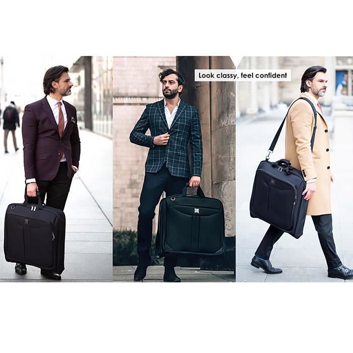 Cuir Valise Porte Costume Lancel Housse Porte Vêtements Costumes