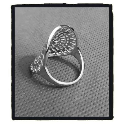 Piercing Nez Pin Droit Or Blanc 14K Rond sur