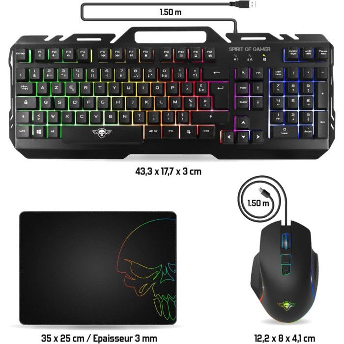 Spirit of Gamer PRO-K5 - Félmechanikus RGB Gamer Billentyűzet - Magyar