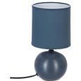 Lampe de chevet boule - Atmosphera Bleu Orage-0