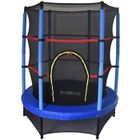 Trampoline pour Enfants Outdoor Toys Happy Jump Blue Diamètre 140 cm Avec Filet de Sécurité