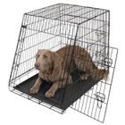 KERBL Cage de transport - Animal Valley - 76x54x64 cm - Noir - Pliable - 2 Portes