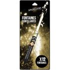 SPARKLERS CLUB Fontaines à Gateaux Scintillantes - Lot de 12 - durée 60 Secondes pour Gateaux et Bouteilles de Champagne