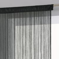 Rideau Fil 90 x 200 cm Atmosphéra - Couleur: Noir