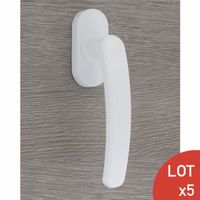 Poignée de fenêtre oscillo-battante PVC laqué blanc RAL 9016 - SECURY-T 7/35mm