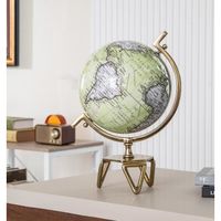 Globe Terrestre COSTWAY Décoratif de Style Vintage Couleur Doré en Métal & PVC, Cadeau Idéal - S