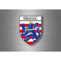 4 Autocollants Drapeau Belgique – Pour Voiture, Moto, Neufs Sous Blister