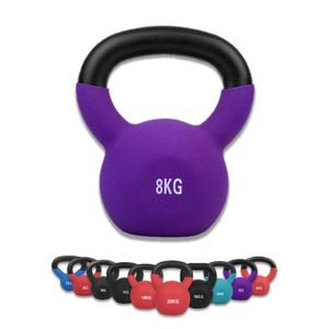 Kettlebell Dwayne Wuuhoo® - Haltère Balancier Néoprène - Poids Fonte Pour Home Gym Et Fitness