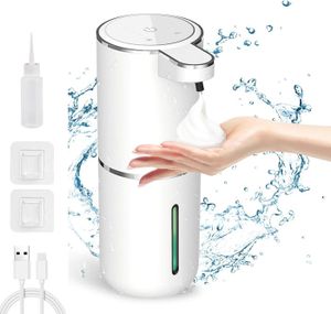Distributeur De Savon Automatique UCAMP - Sans Contact - 380ml - Rechargeable USB - IPX5 - Pour Cuisine/Salle De Bain
