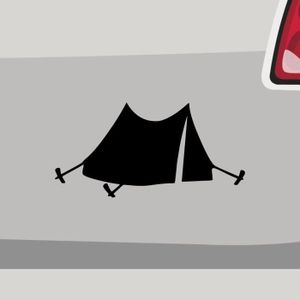 TENTE DE CAMPING Autocollant En Vinyle Pour Tente De Camping - Pour