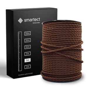 Câble électrique - 1.5 mm2 - marron - au mètre - TB00366G